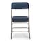 Atlas Commercial Products Triple-Braced Fabric Padded Metal Folding Chair, 2" Cushion, Navy/Gray MFC22NVYFP-2 - alternate 6